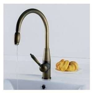 Faucetland 006001698 Antique inspired Kitchen Faucet (Antique Brass 