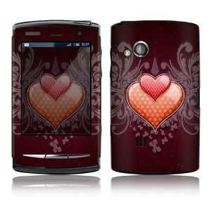 Sony Ericsson Xperia X10 Mini Pro Skin Decal Sticker   Double Hearts