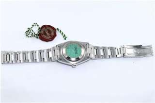 Authentic Rolex Oyster Perpetual Datejust Blue Roman Men Watch16200 