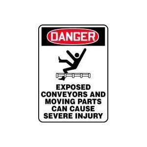   CAN CAUSE SEVERE INJURY 14 x 10 Aluminum Sign