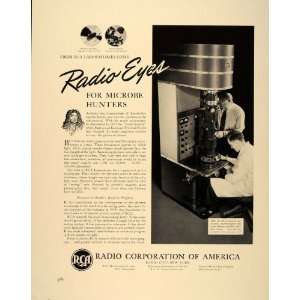  1940 Ad RCA Electron Microscope Radio Corp. of America 