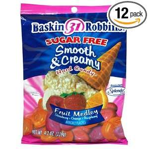 Baskin Robbins Candy Fruit Medley, 4 Ounce Packages (Pack of 12)