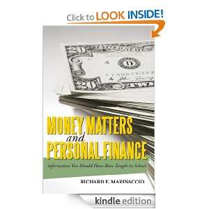 Money Matters and Personal Finance  Information You Should Have Been 