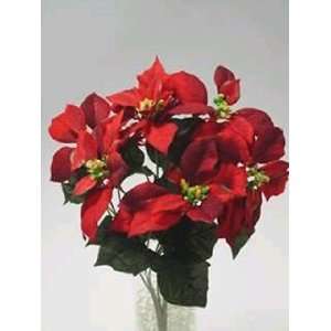  SMALL POINSETTIA X 7RED 4 6 BLOOMS 11 OVERALL