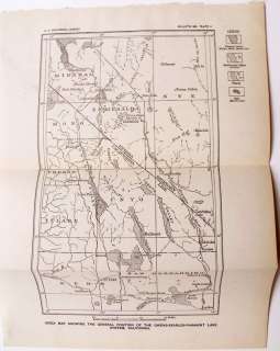   , SEARLES & PANAMINT LAKE SYSTEM CALIFORNIA, CA. ORIGINAL OLD MAP