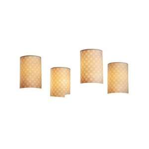  Justice Design POR 8510 10 CHKR DBRZ Limoges   Four Light 