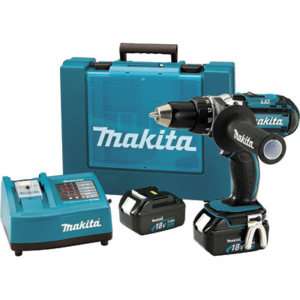 Makita LXT Lithium Ion Drill Driver Kit  18V 1/2in New  