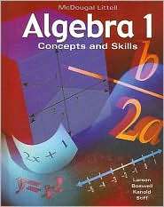 McDougal Littell High School Math Student Edition Algebra 1 2001 