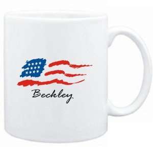  Mug White  Beckley   US Flag  Usa Cities Sports 