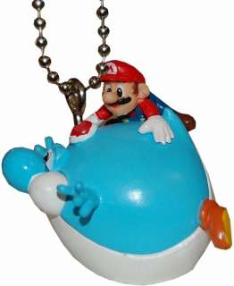 Super Mario Galaxy 2 Keychain Mario & Fat Blue Yoshi  