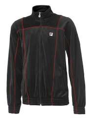 Mens Fila Manno Cotton Elastic Cuffs Velour Jacket