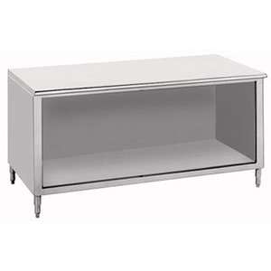    SS 246 24 x 72 Open Front Cabinet Base Work Table