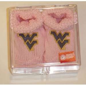  WVU Boxed Booties in Pink Baby