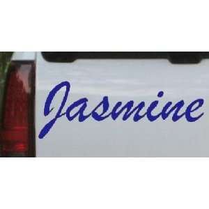  Blue 18in X 6.0in    Jasmine Car Window Wall Laptop Decal 