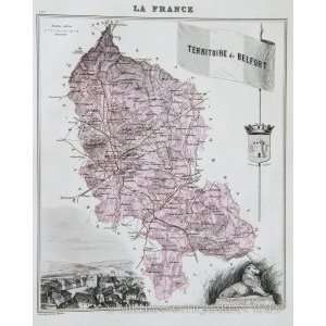    Vuillemin Map of Territoire de Belfort (1886)