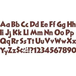  9 Pack TREND ENTERPRISES INC. READY LETTERS CHOCOLATE 4 IN 