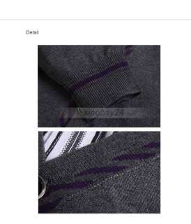 C51012 Mens Causal Cashmere Cotton Blends Knitted Sweater  