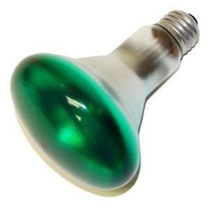 Sylvania 65 Watt Incandescent BR30 Reflector Lamp Green Finish Inside 