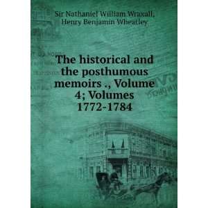    1784 Henry Benjamin Wheatley Sir Nathaniel William Wraxall Books