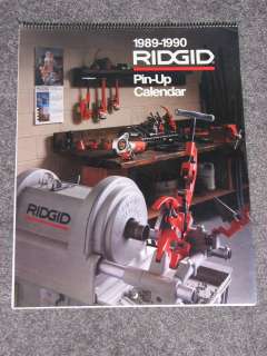 ridgid tool calendar pin up 1989   1990  