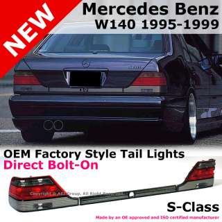 Mercedes Benz W140 S Class 95 99 OEM Factory Style Smoke Tail Brake 