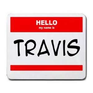  HELLO my name is TRAVIS Mousepad