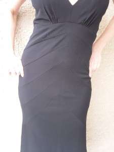 NWT $720 Yigal Azrouel black jersey dress  1 XS 2/4  