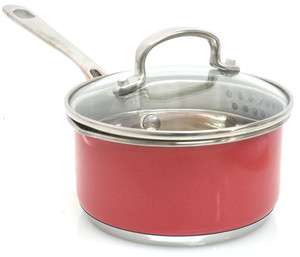 Roy Yamaguchi Stainless Steel 1Qt Saucepan w/ Glass Lid and Pour 