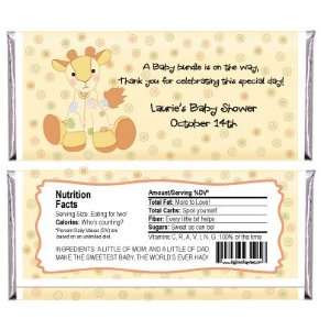  Giraffe   Personalized Candy Bar Wrapper Baby Shower 
