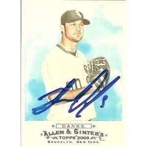  John Danks Signed White Sox 2009 Allen & Ginter Card 