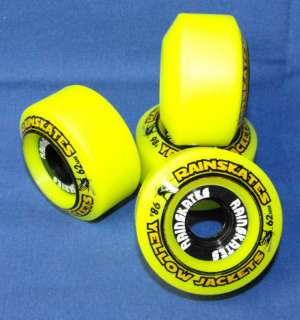Rainskates YELLOW JACKETS, 62mm D C skateboard wheels  
