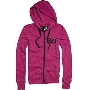  Fox Racing Womens Homie Zip Up Hoody   Medium/Guava 