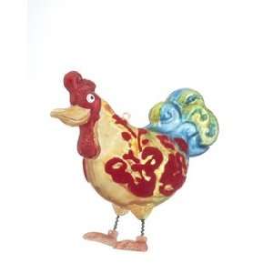  Rooster   Yellow Red Christmas Ornament