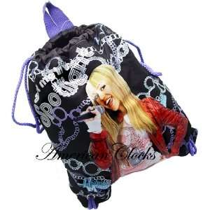 Disney Secret Pop Star Hannah Montana Combo Set   Drawstring Bag and 