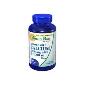  Absorbable Calcium 1200 mg with Vitamin D 1000 IU 1200 mg 