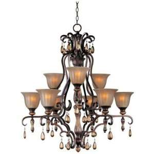   22266EMFL 9 Light Dresden MultiTier Chandelier,