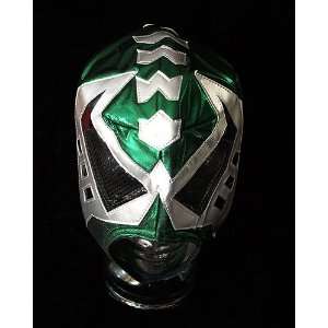  Libre Wrestling Halloween Mask Black Warrior green 