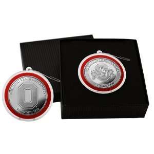    Ohio State University Silver Coin Ornament