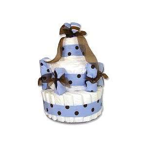  Trend Lab 3 Tier Diaper Cake (Max Blue and Brown) Baby