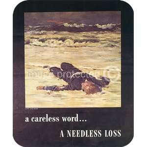  Careless Word Needless Loss World War Ii WW2 US MOUSE PAD 