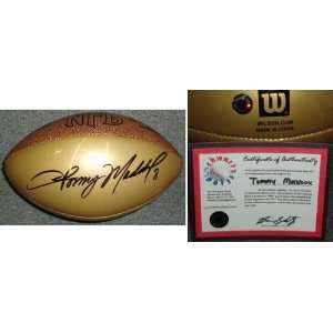 Tommy Maddox Signed Wilson Gold Ball