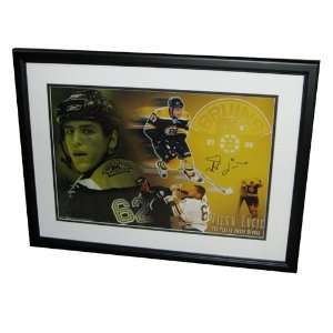  Autographed Milan Lucic 12 x 18 Boston Bruins Fighting and 