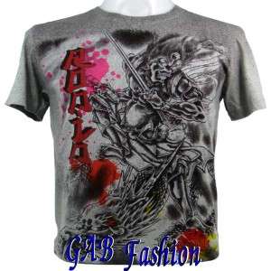   Japanese Samurai Sword Paint Brush Tattoo Mens T Shirt XXL  