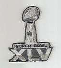 2011 Super Bowl XLV patch Packers vs Steelers SB 45 Green Bay 