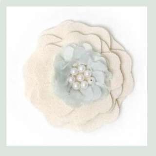 Basic Grey~NOTIONS Flutter Linen~ Fabric Flower 2011  