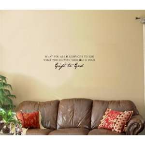   God Vinyl wall art Inspirational quotes and saying home decor decal