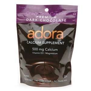  Adora Adora Calcium Supplement, 500mg, Dark Chocolate 30 