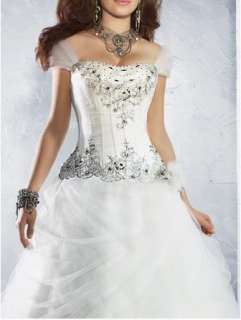 Bridal wedding dress/formal dress/ball gown/off the shoulder 