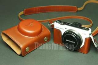   leather bag case cover for OLYMPUS XZ1 XZ 1 camera  2 PARTS  