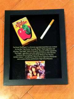 Pulp Fiction Red Apple Cigarette Pack, Framed  